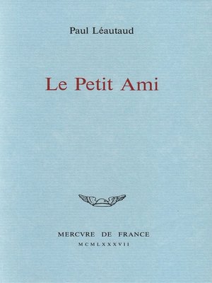 cover image of Le Petit Ami